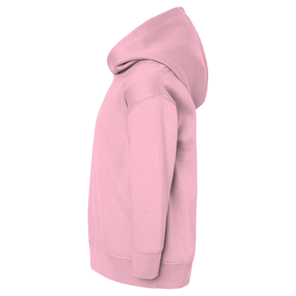 Rabbit Skins Toddler Pullover Fleece Hoodie, Pink, Left Sleeve view