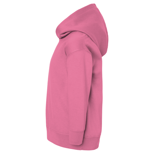 Rabbit Skins Toddler Pullover Fleece Hoodie, Raspberry, Left Sleeve view