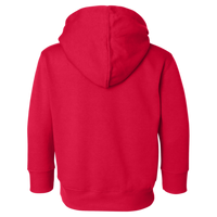 Rabbit Skins Toddler Pullover Fleece Hoodie, Red, Back view