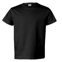 Rabbit Skins Youth Juvy T-Shirt, Black, Front view