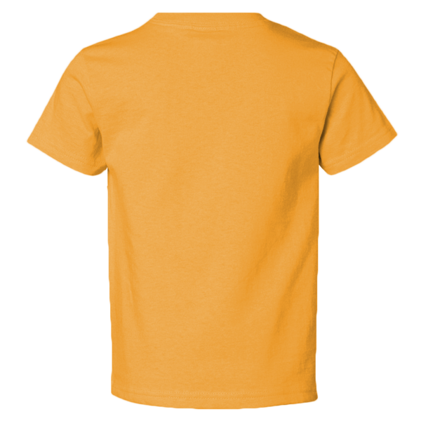 Rabbit Skins Youth Juvy T-Shirt, Gold, Back view