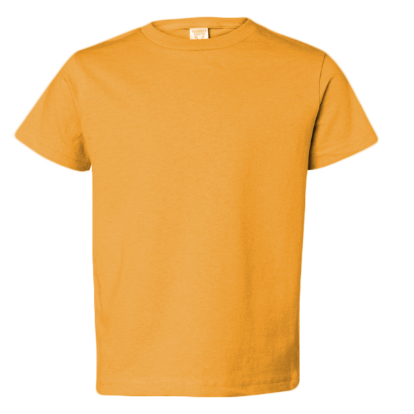 Rabbit Skins Youth Juvy T-Shirt, Gold, Front view