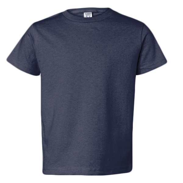 Rabbit Skins Youth Juvy T-Shirt, Navy, Front view