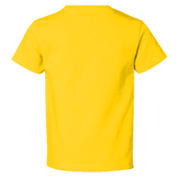 Rabbit Skins Youth Juvy T-Shirt, Yellow, Back view