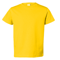 Rabbit Skins Youth Juvy T-Shirt, Yellow, Front view