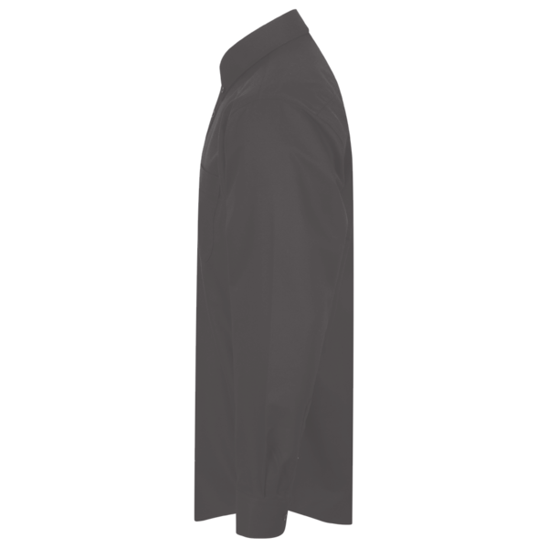 Red Kap Men's Industrial Long Sleeve Work Shirt, Charcoal / Charcoal / Charcoal, Left Sleeve view