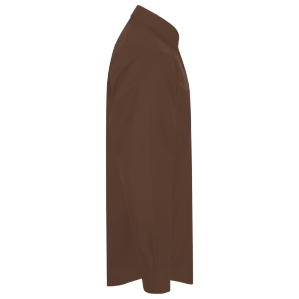 Red Kap Men's Industrial Long Sleeve Work Shirt, Chocolate Brown / Chocolate Brown / Chocolate Brown, Right Sleeve view