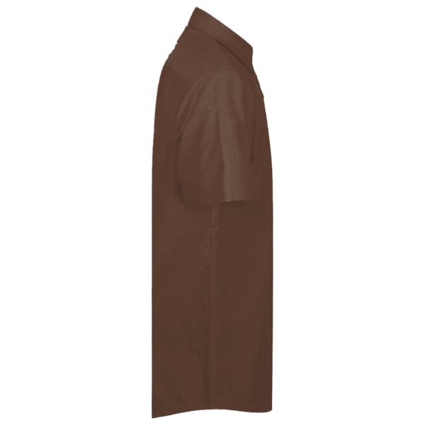Red Kap Men's Industrial Short Sleeve Work Shirt, Chocolate Brown / Chocolate Brown / Chocolate Brown, Right Sleeve view