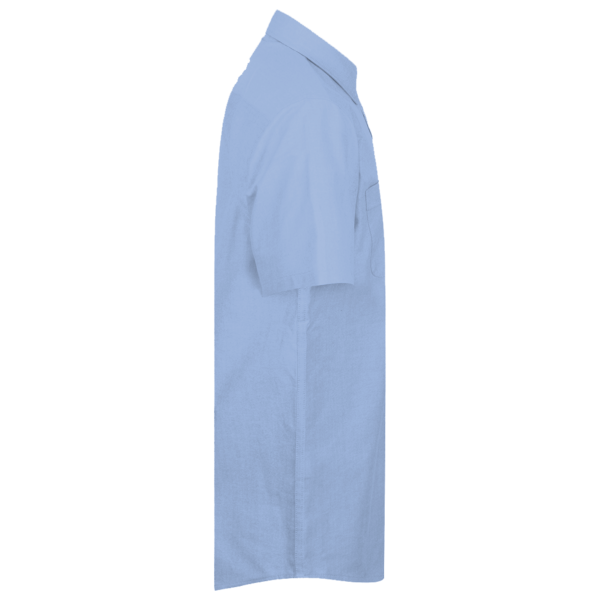 Red Kap Men's Industrial Short Sleeve Work Shirt, Light Blue / Light Blue / Light Blue, Right Sleeve view