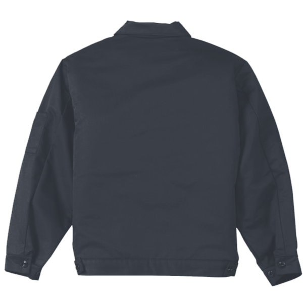 Red Kap Slash Pocket Jacket, Charcoal, Back view