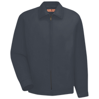 Red Kap Slash Pocket Jacket, Charcoal, Front view