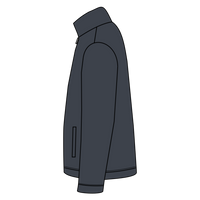 Red Kap Slash Pocket Jacket, Charcoal, Left Sleeve (Long) view