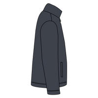 Red Kap Slash Pocket Jacket, Charcoal, Right Sleeve (Long) view