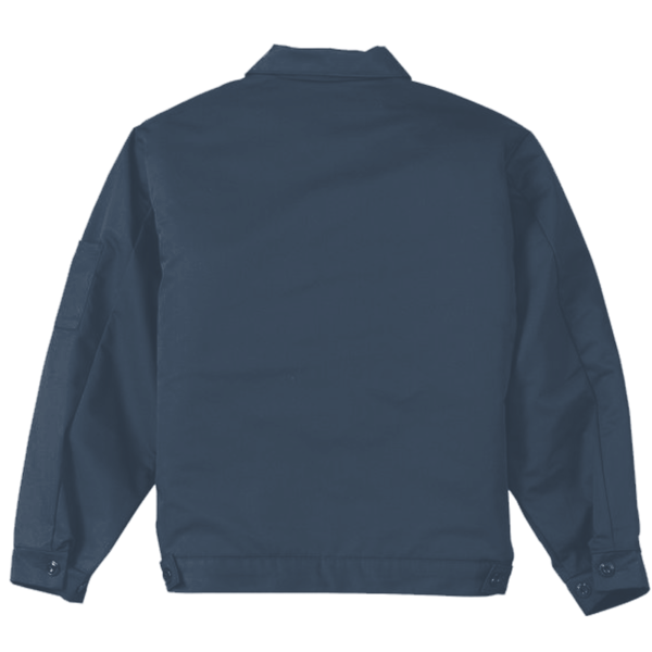 Red Kap Slash Pocket Jacket, Navy, Back view