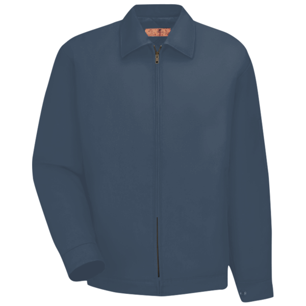 Red Kap Slash Pocket Jacket, Navy, Front view