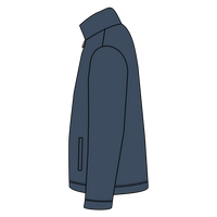 Red Kap Slash Pocket Jacket, Navy, Left Sleeve (Long) view
