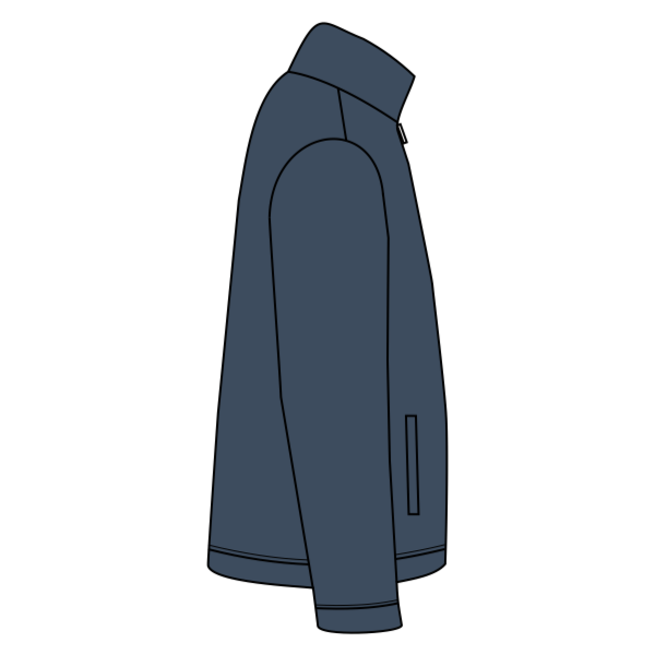 Red Kap Slash Pocket Jacket, Navy, Right Sleeve (Long) view