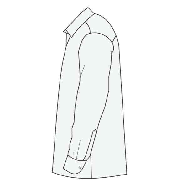 Red Kap Women's Long Sleeve Specialized Pocketless Poplin Work Shirt, White, Left Sleeve view