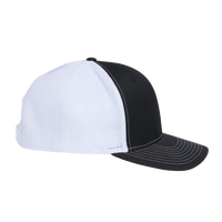 Richardson 112+ R-Flex Adjustable Trucker Cap, Black / White, Right Side view