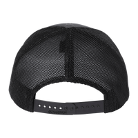 Richardson 112+ R-Flex Adjustable Trucker Cap, Charcoal / Black, Back view