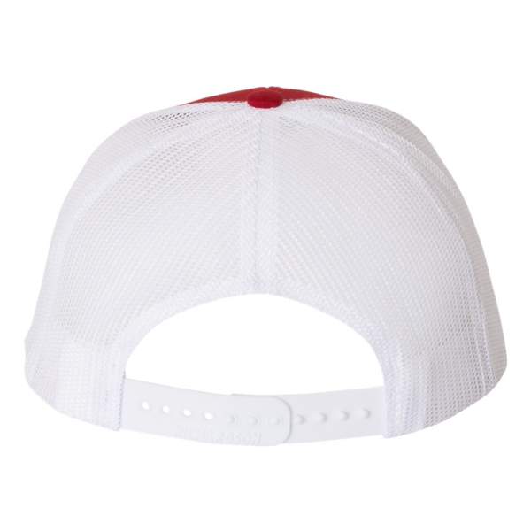 Richardson 112+ R-Flex Adjustable Trucker Cap, Charcoal / White, Back view