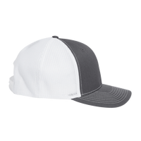 Richardson 112+ R-Flex Adjustable Trucker Cap, Charcoal / White, Right Side view