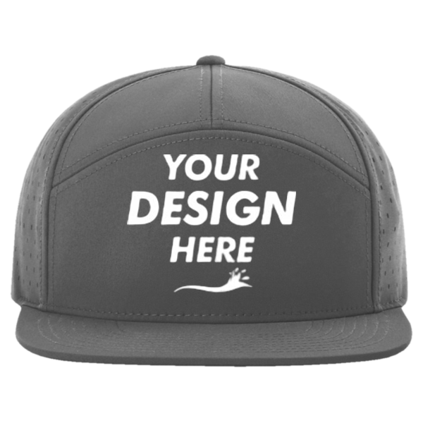 Richardson Cannon Cap, Charcoal, Front view, Mockup