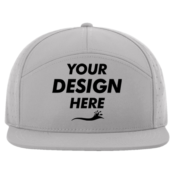 Richardson Cannon Cap, Grey, Front view, Mockup
