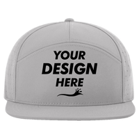 Richardson Cannon Cap, Grey, Front view, Mockup