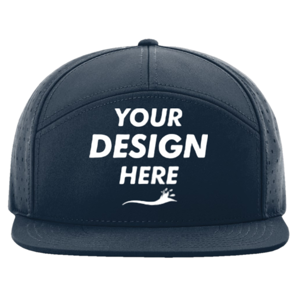 Richardson Cannon Cap, Light Navy, Front view, Mockup