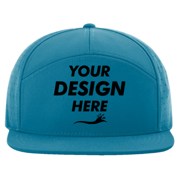 Richardson Cannon Cap, Pool Blue, Front view, Mockup