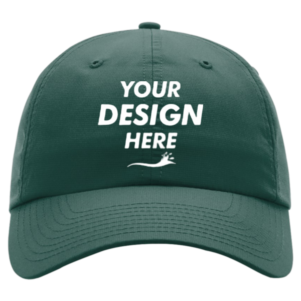 Richardson Casual Performance Lite Cap, Dark Green, Front view, Mockup