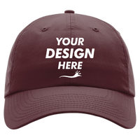 Richardson Casual Performance Lite Cap, Maroon, Front view, Mockup