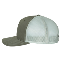 Richardson Five-Panel Trucker Cap, Beetle / Quarry / Quarry, Left Side view