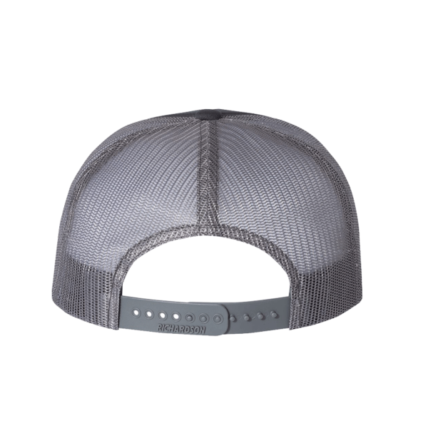 Richardson Foamie Trucker Cap, Charcoal / Charcoal / Charcoal, Back view