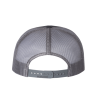 Richardson Foamie Trucker Cap, Charcoal / Charcoal / Charcoal, Back view