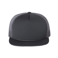 Richardson Foamie Trucker Cap, Charcoal / Charcoal / Charcoal, Front view