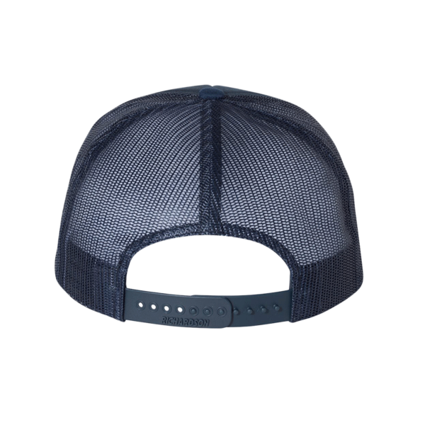 Richardson Foamie Trucker Cap, Navy / Navy / Navy, Back view
