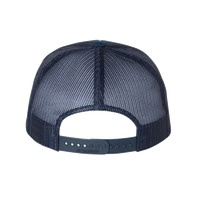 Richardson Foamie Trucker Cap, Navy / Navy / Navy, Back view