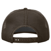 Richardson Fremont Trucker Cap, Brown / Brown, Back view