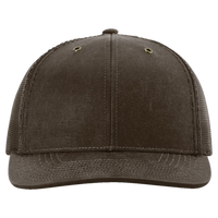 Richardson Fremont Trucker Cap, Brown / Brown, Front view