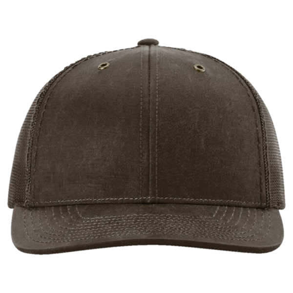 Richardson Fremont Trucker Cap, Brown / Brown, Front view