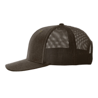 Richardson Fremont Trucker Cap, Brown / Brown, Left Side view