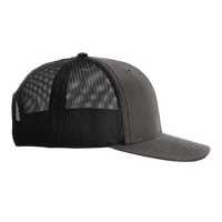 Richardson Fremont Trucker Cap, Charcoal / Black, Right Side view