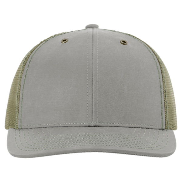 Richardson Fremont Trucker Cap, Khaki / Loden, Front view