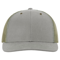 Richardson Fremont Trucker Cap, Khaki / Loden, Front view
