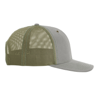 Richardson Fremont Trucker Cap, Khaki / Loden, Right Side view