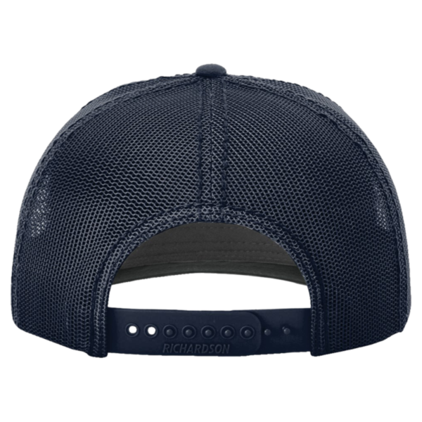 Richardson Fremont Trucker Cap, Navy / Navy, Back view