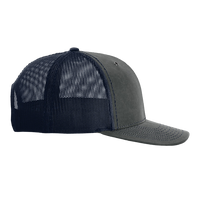 Richardson Fremont Trucker Cap, Navy / Navy, Right Side view