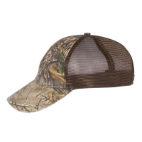 Richardson Garment Washed Printed Trucker Cap, Realtree Edge / Brown, Left Side view